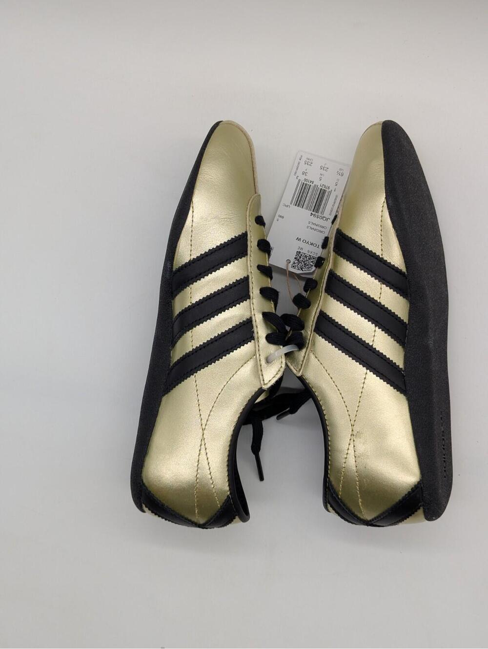 Adidas Tokyo Gold Metallic Black JQ0594 Shoes Women's Size 6.5 / Kids 5.5Y New - Picture 7 of 8